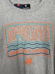 Fanatics Miami Dolphins Heather Gray Long Sleeve Shirt Size 2XL NWT