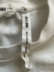 Helmut Lang The Artist Series Adrienne Salinger Mens S White Long Sleeve Tee