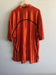 Vintage Y2K Nike Team Sports Snap front Warm Up Jersey Orange Men’s XL