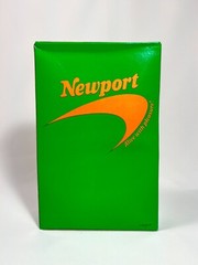 Vintage 80s Newport Cigarette NEON Green Promo T-shirt (L and XL)