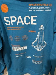 NASA Men’s Hoodie Pullover Athletic Long Sleeves Sweatshirts M Blue NWOT