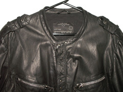 Men’s All Saints REBELL LEATHER SHIRT jacket overshirt L (ref54) £99.99!!!!!