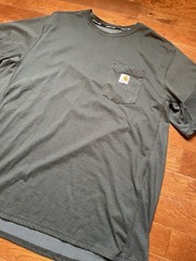 Carhartt Mens Force Relaxed Fit Midweight Short-Sleeve Pocket T-Shirt Carbon XXL