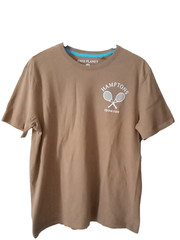 FREE PLANET Men’s Hamptons Tennis Club Graphic T-Shirt Organic Cotton Unisex (M)