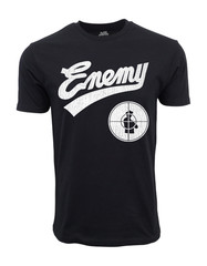 1991 PUBLIC ENEMY CROSSHAIR VINTAGE LOOK BLACK T-SHIRT