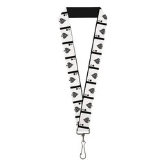 1.0 Inch Lanyard Ace Of Spades Accessory ID Badge Holder Keychain Strap