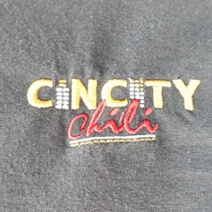 Hanes Heavyweight Cin City Chili Cincinnati T-Shirt Black Mens Large 50/50