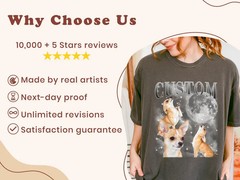 Custom Retro Pet Animal Lover Comfort Tee Personalized Gift