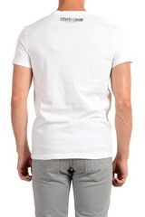 Roberto Cavalli “Beachwear” Men’s White Graphic Print T-Shirt US 2XL IT 56