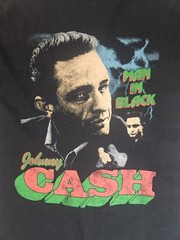 Johnny Cash Graphic Tee Mens Small Black Retro Country Music Festival Wear
