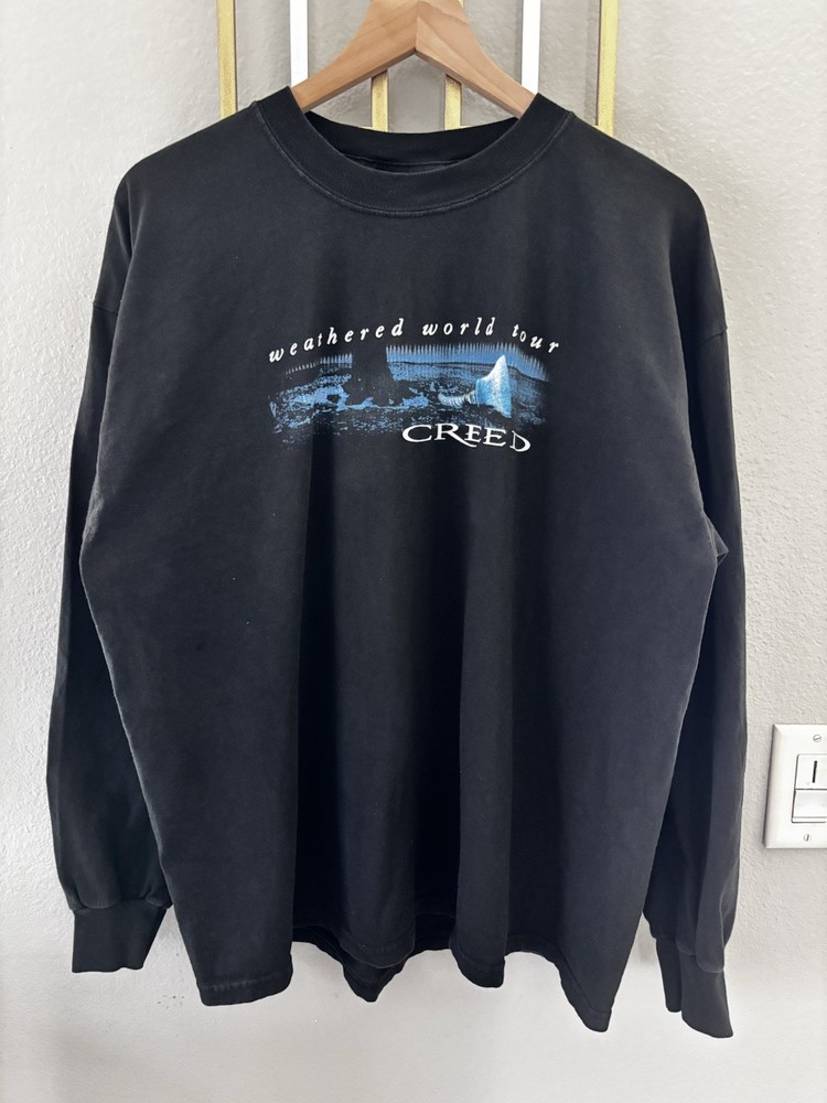 Vintage Creed Weathered Tour Shirt Size XL Rare Staind Nickelback
