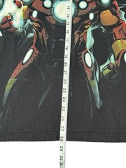Vintage Marvel Iron Man Black Shirt Delta Pro Weight Y2K Size 2XL