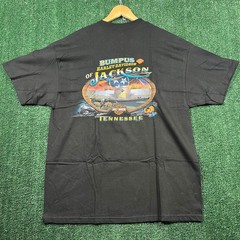 NWT VTG Harley-Davidson T-Shirt Mens XL Black Racing Bumpus Jackson TN USA Y2K