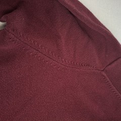Eddie Bauer Men’s Polo Sweater MT Medium Tall Burgundy Long Sleeve Knit Cotton