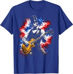Abraham Lincoln Abe Lincoln Playing Guitar T-Shirt