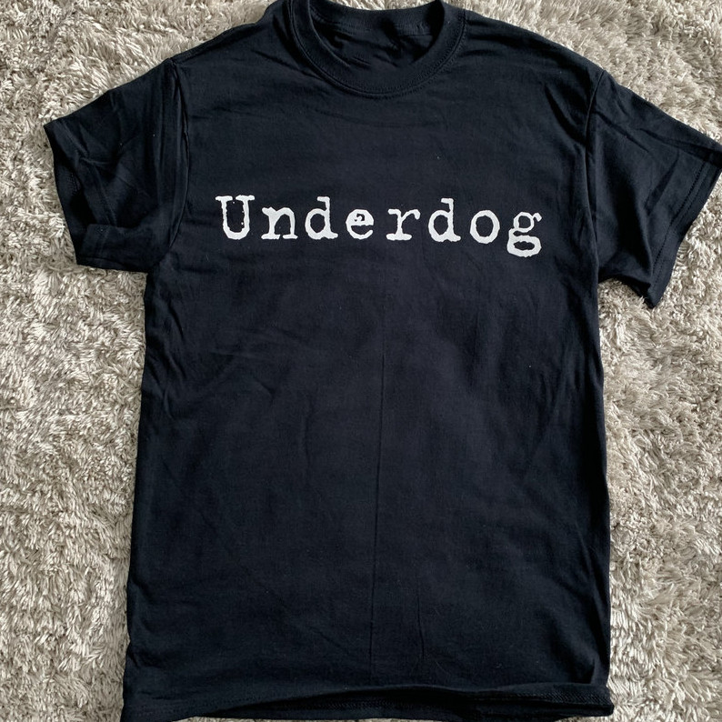 Underdog BAND basic shirt black T-shirt short sleeve JN2492