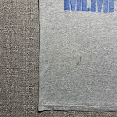 Vintage 80s Memphis Tigers T Shirt Mens Large Gray Tri Blend Single Stitch USA