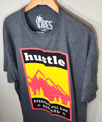 Hustle Mens Shirt 3XLarge Daily All Day Everyday Blessed Mountains Gray A60