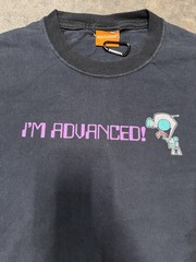 Vintage Invader Zim Gir “It’s not stupid it’s advanced” 2003 funny cartoon shirt