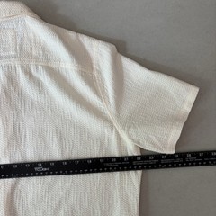 Hollister Mens L Boxy Camp Shirts Lot of 2 Crochet Style Seersucker Resort Beach