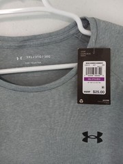 Under Armour 1326413 Training UA Tech 2.0 T-Shirt SS 2XL Heather Gray NWT $25