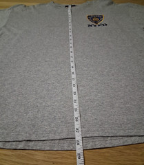 New Vintage NYPD Police Emblem Tee Shirt XL Gray FOTL Brand See Measurments