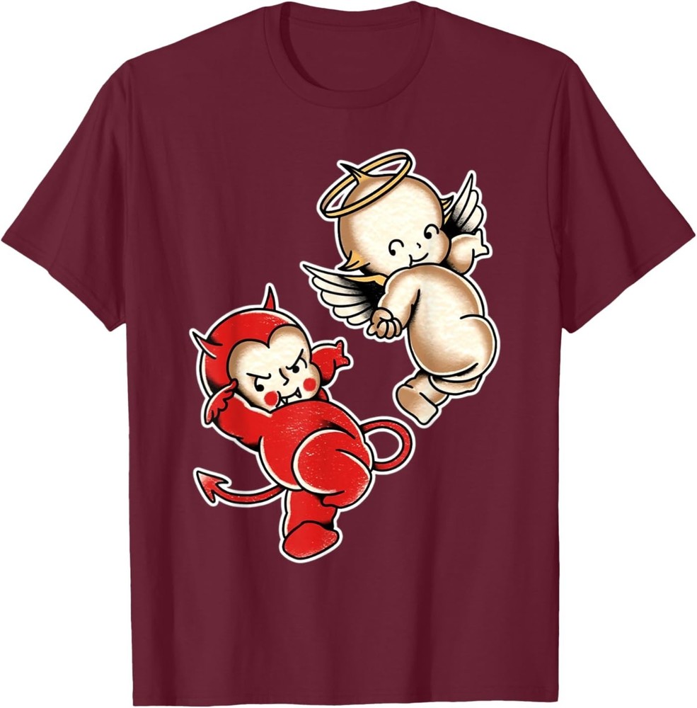 Kewpie Baby Devil Angel Cherubs T-Shirt