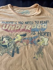 Men’s Underdog “Have No Fear, Underdog Is Here” Graphic Print Yellow T-shirt 2XL