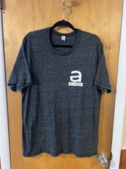 Alston Construction Men’s Grey Short Sleeve Graphic Burnout Tee Shirt XXL 2XL