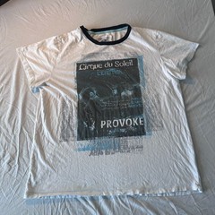Cirque du Soleil Provoke Graphic T-Shirt 100% Organic Cotton White XL