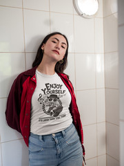 Enjoy Yourself 2-Tone SKA punk skateboard Rude boy 80’s vinyl Tee Unisex t-shirt