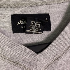 VTG Y2K 90s Eddie Bauer Mens Long Sleeve V Neck Shirt Sz L Striped preppy sporty