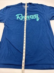 Relevanz T-Shirt Men Small Blue Spell Out Logo..#12640