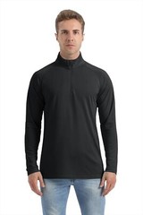 Men’s UPF 50+ Sun Shirts UV Tees Long Sleeve 1/4 Zip Fishing Running Rash Guard