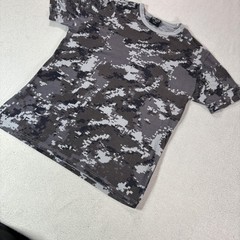 Mil-Tec Shirt Mens Medium Gray Digital Camo Military Tactical Stretch Tee Top
