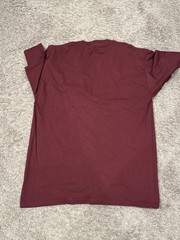 Old School Retro Y2K USAF Maroon Tee Shirt Skater Size Large Graphic Grunge