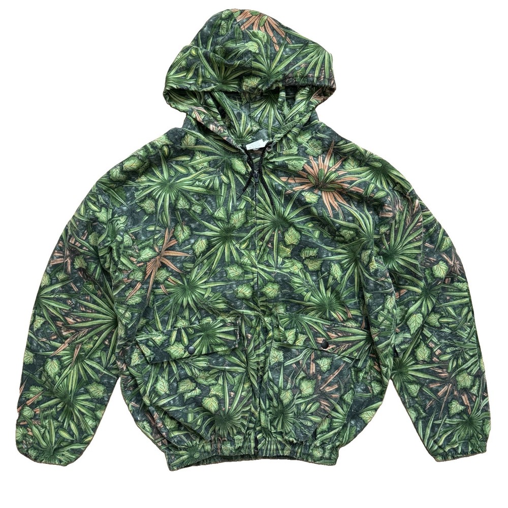 Vintage DK Flatwoods Florida Camo Hunting Jacket XL Full Zip Hooded USA Made