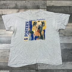 Foster’s Vintage Koala Discover Australia Graphic T-Shirt Grey Mens Small