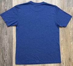 Edgar Allan Poe Pop Art Out Of Print T-Shirt Medium Vintage Royal Blue Warhol