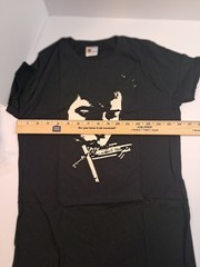 Bay Island Sportswear Men’s L Black Bob Dylan Harmonica Graphic T-Shirt Tee