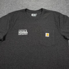 Carhartt Workwear Pocket TShirt Mens Size L Gray Heavyweight Relaxed Fit Graphic
