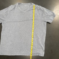 Quince XL Heather Grey Men’s Slub Cotton V-Neck T-Shirt