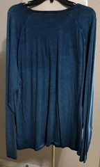 NWT MEN CREMIEUX ( XXL) LONG SLEEVE NOTCH NECK COTTTON TITAN BLUE DENIM SHIRT