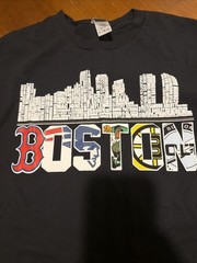 Boston City All Sports Tee Bruins Red Sox Celtics NHL NFL Hockey Shirt XL Mens I
