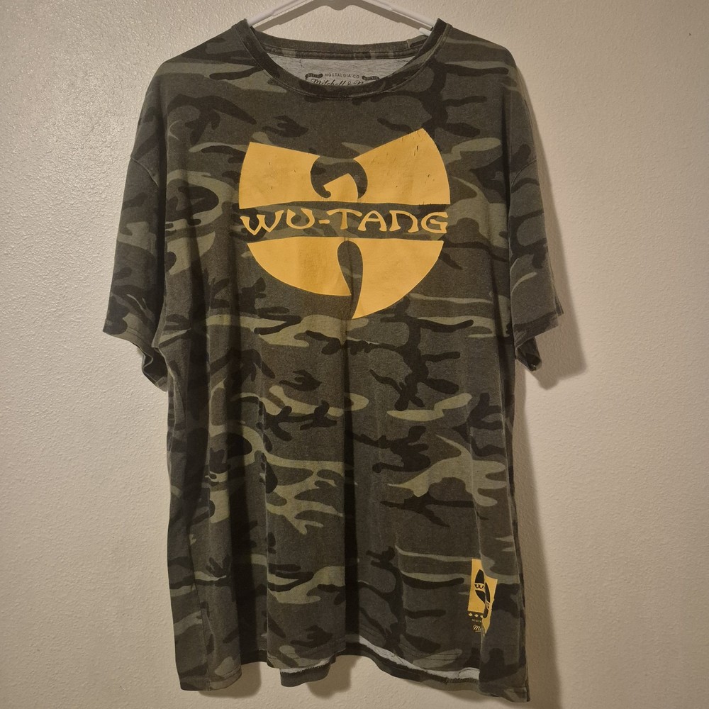 Rare Wu-Tang Mitchell & Ness 36 Chambers Camo T Shirt Men’s Sz XL