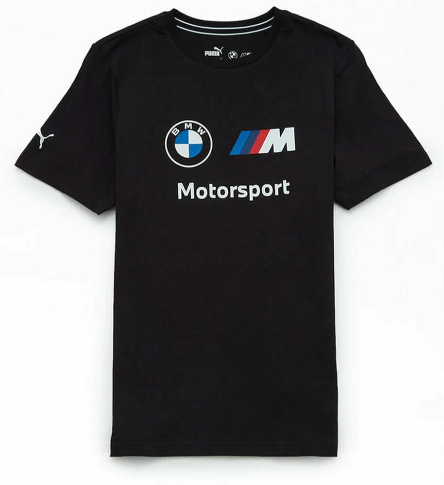 Puma Black BMW Motorsport Logo T-Shirt Size Small S