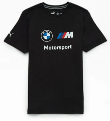 Puma Black BMW Motorsport Logo T-Shirt Size Small S