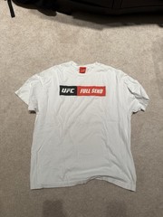 Full Send x UFC Shirt XL White Box Logo Tee NELK Boys MMA