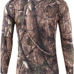 Camouflage Quick Drying Long-Sleve T-Shirt. Size: Large