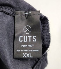 X Cuts Curve Hem Men’s Longsleeve Henley Shirt Size XXL Black Pyca Pro